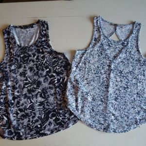 2 NWT NWOT ATHLETA Navy Blue Tank Tops Small